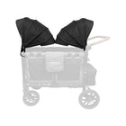 Wonderfold W2 Elite/Luxe Capota retrátil para carrinho de bebê - Pacote com 2 unidades