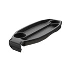 Black Veer Snack & Drink Tray with Dual Cup Holders - Top Angle View | Bambi Baby