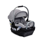 Ponte Glacier Grey Britax Cypress Infant Car Seat with ClickTight Installation on Alpine Base - Three Quarter View | Bambi Baby