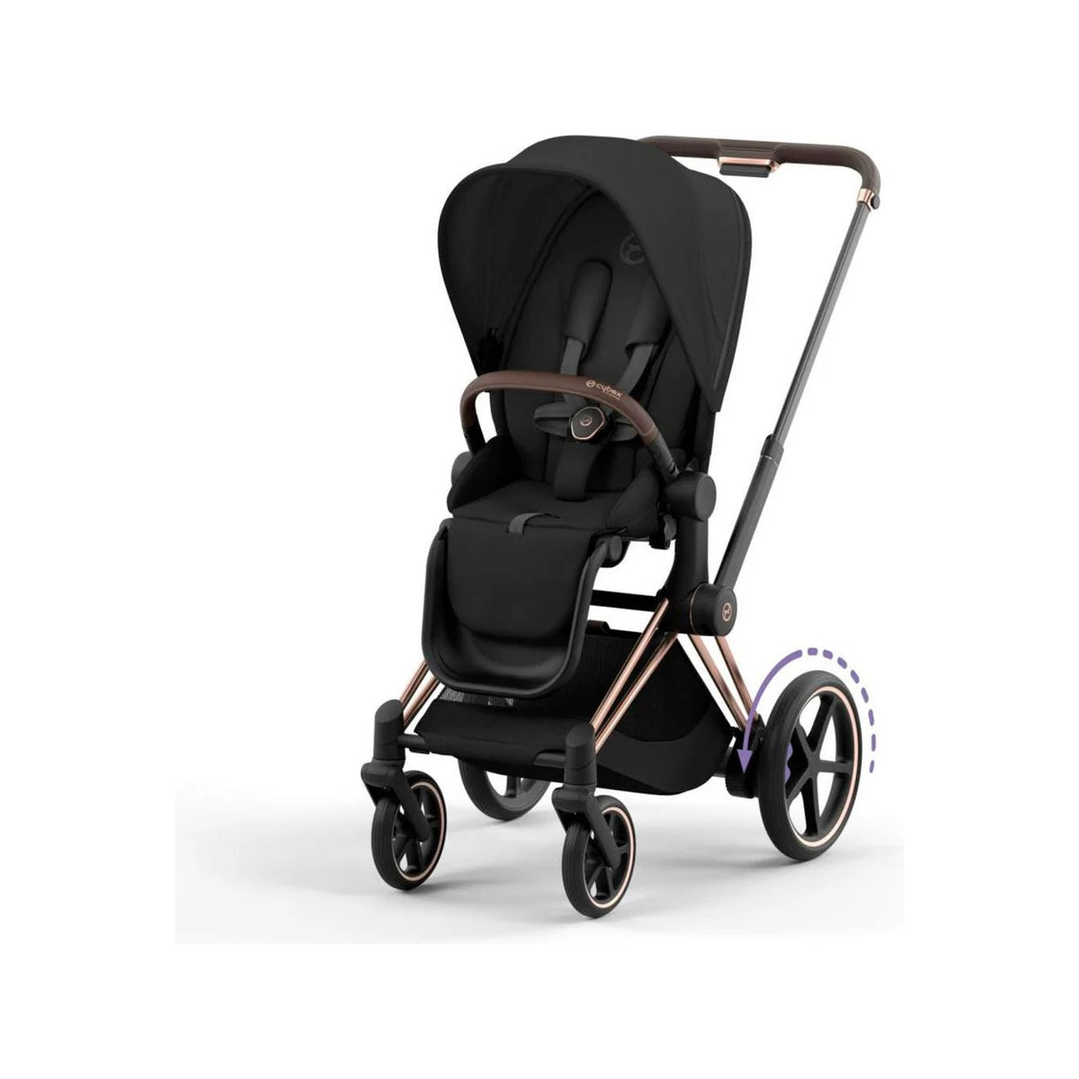 cybex return CYBEX e-PRIAM2 Rose Gold Frame – Bambi Baby