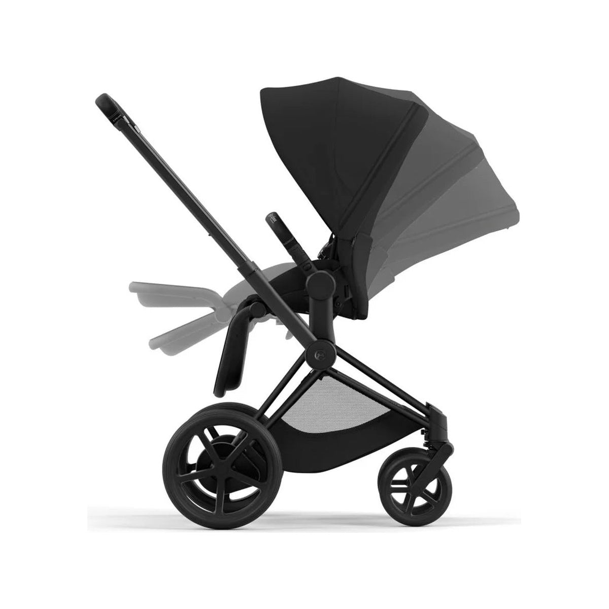 cybex premium black Cybex e-Priam 2 Stroller, Matte Black/Sepia Black