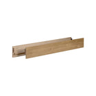 White Oak appleseed Solvang Full-Size Bed Conversion Rail Pair - Angled Silo View | Bambi Baby