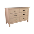 Sandstone Wood Pali Como Double Dresser - Angled Front View, White Background | Bambi Baby