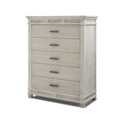 Grey Wood Sorelle Brookfield 5 Drawer Chest - Front View | Bambi Baby