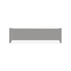 Elephant Grey Natart Low Profile Footboard 54" Conversion Piece - Isolated Product View | Bambi Baby