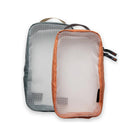 Multi-Color WAYB Pods Mesh Packing Cubes - Orange and Grey Two-Piece Set | Bambi Baby
