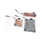 Multi-Color Ripstop Mesh Travel Pouches Three-Piece Set with Carabiner Clips - Product View | Bambi Baby