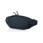 Twilight Navy Nylon Belt Bag - Side Profile with Adjustable Strap | Bambi Baby