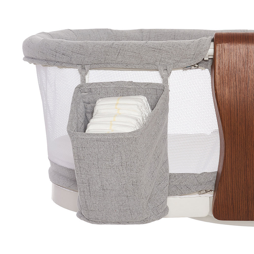 Halo Luxe Series Bassinest Swivel Sleeper Dove Gray Tweed
