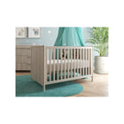 Natural Wood Moonlit Crescent Collection Crib - Nursery Lifestyle View | Bambi Baby