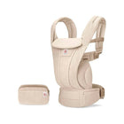 Natural Beige Mesh Ergobaby Omni Deluxe Baby Carrier - Front View with Storage Pouch | Bambi Baby