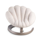 Latte Sherpa Tavo Shell Pet Bed and Swaying Lounger - Three Quarter Elevated View | Bambi Baby