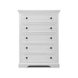 Sorelle Portico 5 Drawer Dresser - White - Bambi Baby