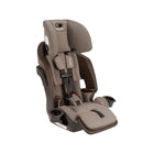 Granite Taupe Nuna LUMN Combination Booster Car Seat - Front Three-Quarter View | Bambi Baby