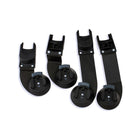 Black Bumbleride Indie Twin Car Seat Adapter Set of Two - Top-Down Flat Lay | Bambi Baby