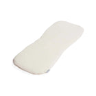 Cream Organic Cotton Twin Bassinet Mattress Cover - Angled Top View | Bambi Baby