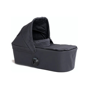 Dusk Grey Bumbleride Era/Indie/Speed Bassinet - Three-Quarter Rear Angle with Quilted Footwell | Bambi Baby
