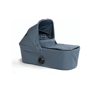 Ocean Blue Bumbleride Era/Indie/Speed Bassinet - Side Profile View Showing Stroller Attachment Mount | Bambi Baby