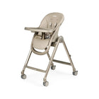 Space Sand PEG Living High Chair Recliner with 360 Wheels - Side Angle View | Bambi Baby