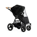 Black Mesh Bug Net on Bumbleride 4-Wheel All-Terrain Stroller - 3/4 Rear Angle | Bambi Baby