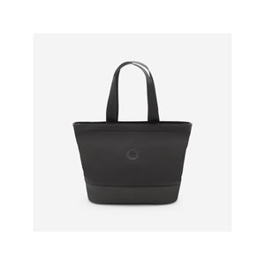 Midnight Black Matte Bugaboo Changing Bag Diaper Tote - Front View | Bambi Baby