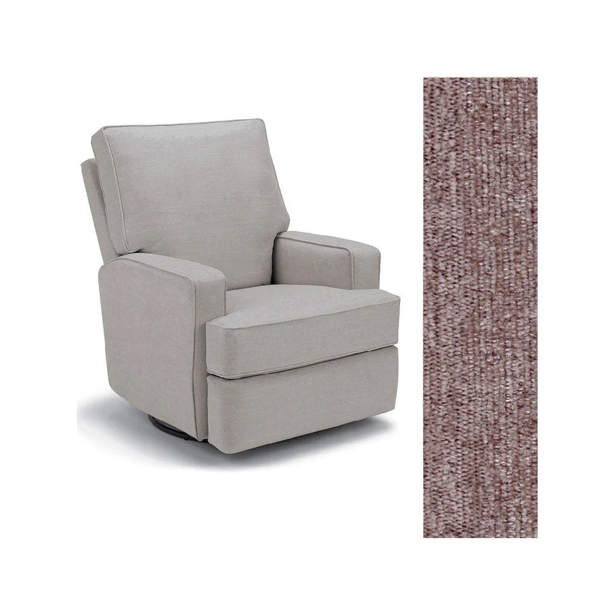 Storytime by Best Chairs Kersey Swivel Recliner- Bambi Baby