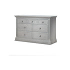 Stone Grey Wood Sorelle Providence Double Dresser - 3/4 Angle View | Bambi Baby