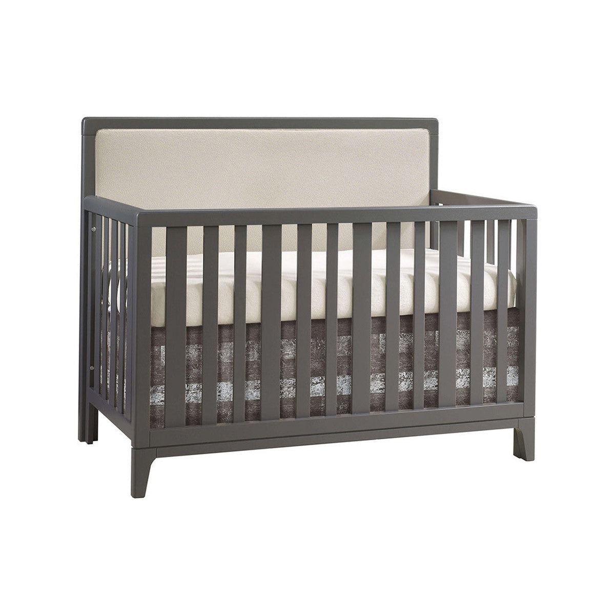 Natart Kyoto 5 in 1 Convertible Crib with Upholstered Panel Talc- Bambi Baby