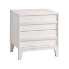 White Wood Natart Kyoto Nursery Nightstand - Side Angle View | Bambi Baby