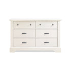 White Wood NEST Emerson Double Dresser - Angled View | Bambi Baby