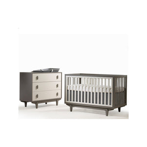 Tulip by Natart Tate Classic Crib and 3 Drawer Dresser XL