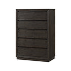 Cocoa Pine Wood 5 Drawer Chest - Angle View | Bambi Baby