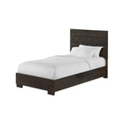 Cocoa Pine Solid Wood Youth Twin Bed Frame - Three-Quarter View | Bambi Baby