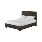 Cocoa Pine Full Bed Frame with Panel Headboard - Front Angle View | Bambi Baby