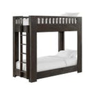 Cocoa Pine Solid Twin/Twin Bunk Bed - Front Three-Quarter View | Bambi Baby