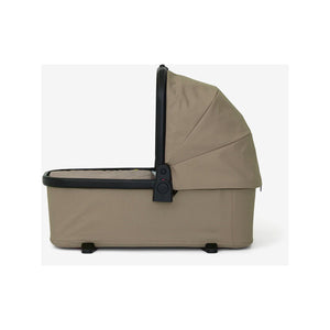Brown Mica Veer Bassinet for Newborns - Side Angle View | Bambi Baby