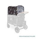 Van Gogh Sketches WonderFold W2 Canopy - Angled Front View on Wagon | Bambi Baby