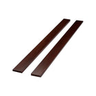 Espresso Wood Full Size Bed Conversion Rails - Angled Pair View | Bambi Baby
