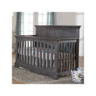 Distressed Granite Wood Pali Ragusa 4-in-1 Convertible Crib - Nursery Front View | Bambi Baby