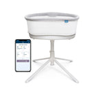 White & Grey Halo BassiNest Connected Swivel Sleeper 3.0 Smart Bassinet with Smartphone App - Front View | Bambi Baby