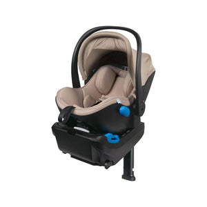 Sand Latte Clek Liing Infant Car Seat Latte Ziip - Three Quarter View with Metal Load Leg | Bambi Baby