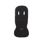 Black Quilted DFY R1 Stroller Seat Liner - Full Front View with Shoulder Slots | Bambi Baby