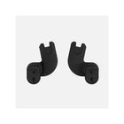 Black Plastic mima Xari Max Car Seat Adapter Pair - Both Adapters View | Bambi Baby