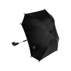 Black mima Stroller Parasol with Clip - Angled View | Bambi Baby