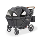 Byron Black Larktale Caravan Coupe V2 Compact Stroller Wagon - 3/4 Angle View | Bambi Baby