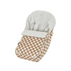 Saco para cochecito de bebé Orbit en color castaño a cuadros