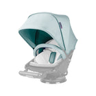 Surf Spray Mint Orbit Baby G5 Stroller Canopy on Seat - Three-Quarter View | Bambi Baby