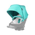 Mint Orbit Baby G5 Stroller Canopy on Seat - Angled View Showing UPF 50+ Extended Coverage | Bambi Baby