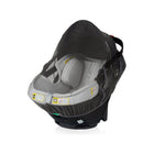 Black Mesh Orbit Baby Infant Car Seat Mosquito Net - Top-Down View on Base | Bambi Baby