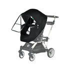 Black Fabric Orbit Baby G5 Four Seasons Stroller Cover - Angled View with Clear Window Panel | Bambi Baby
